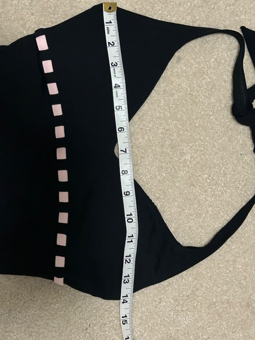 NWT Anne Cole black halter swim suit 8 - Picture 12 of 13